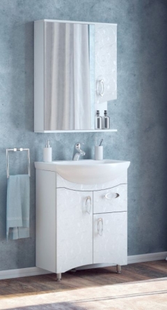 Комплект мебели для ванной Corozo Koral Белла 65 Белый
