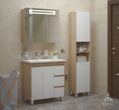 Комплект мебели для ванной Corozo Koral Остин 80 Сонома
