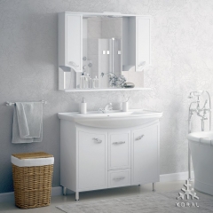 Комплект мебели для ванной Corozo Koral Симфония 105 Белый